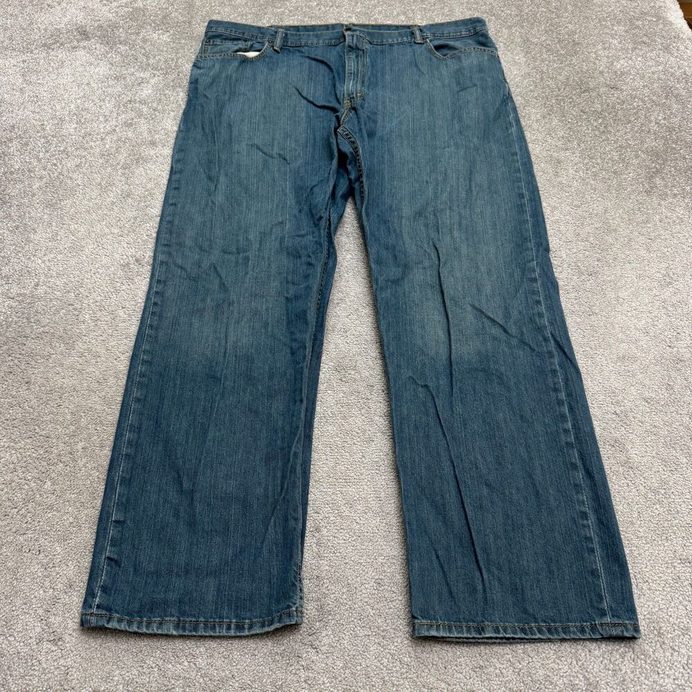 Levi's 559 Relaxed Fit Straight Leg Denim Jeans Mens 44x32 Blue Medium Wash